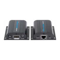 PremiumCord HDMI signalo perdavimo sistema extenderis iki 60m - Cat5e/Cat6 kabelis | .K-KHEXT60 | 8592220013394