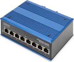 DIGITUS Switch Ind. 8-Port  Gigabit         Unmanaged blau | DN-651119 | 4016032458845