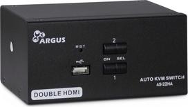 Inter-Tech KVM Switch AS-22HA HDMI, 2 Port, Metall | 88887243 | 4260455643450