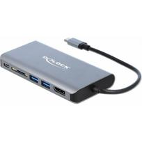 DELOCK USB-C Dockingstation 4K-HDMI/DP/USB3.0/SD/LAN/PD 3.0 | 87683 | 4043619876839