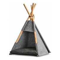 Zeller Kačių tipi palapinė, filcas / medis, grey | 14378 | 4003368143781