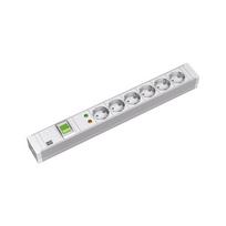 Bachmann 19" PVC 6xCEE7/3 1xjungiklis 1xSPD maitinimo laidas 2,0m CEE7/7 | 333.605 | 4016514019373