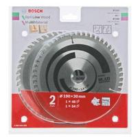 Bosch Diskinis pjūklas dvigubas rinkinys Optiline Wood 190x2,6/1,6x30x48z + Multi Material 190x2,4/1,8x30x54z B2608644655 | 2608644655 | 3165140989169