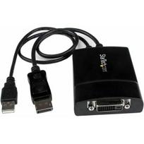 Adapteris AV StarTech DVI-D - DisplayPort + USB-A Black (DP2DVID2) | DP2DVID2 | 065030848749