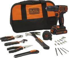 Urbjmašīna-skrūvgriezis Black&Decker BDCDC18HTSA 18 V 1 x akumuliators 1.5 Ah | BDCDC18HTSA-QW | 5054905025830