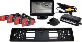 AMiO Komplektas 4,3" TFT jutiklių su kamera cam-402 LED 4 juodi vidiniai jutikliai | AMI-02276 | 5903293022764