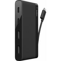 HUB USB Belkin 2x USB-C  + 2x USB-A 2.0 (F4U090BTLBK) | F4U090BTBLK | 0745883702756