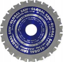 Global diskinis pjūklas plienui pjauti GLOBAL SAW 110 x 1,6/1,2 x 20mm / 24z CERMET | GLOB-FM-110 | 4920350310030