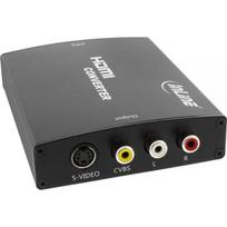 Adapteris AV InLine HDMI - S-Video - RCA (Chinch) Black (65006) | 65006 | 4043718207527