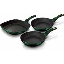 Berlinger Haus titano keptuvių rinkinys Emerald 28cm 3 vnt. | BH/6167 | 5999108408298