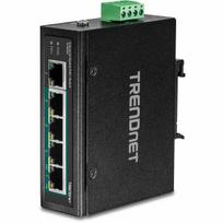 TRENDnet Industrie Switch  5 Port Fast Eth. PoE+ L2 DIN-Rail | TI-PG50 | 0710931161717
