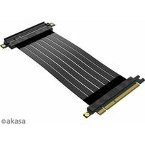 Akasa Riser Black X2 Mark IV, Premium PCIe 4.0 x16 Riser-Kabel, 20 cm - Black | ZURC-025 | 4710679550886
