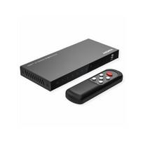 HDMI jungiklis ROLINE, 4x1, 8K60Hz, su nuotolinio valdymo pultu | 14.01.3587 | 7630049673328