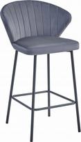 Leobert Taburetė GATTA - dark grey aksomas / juodos kojos x 1 | model_3863_1-GATTA-NIRY88 | 5903332073146