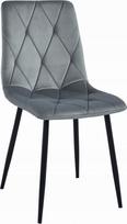 Leobert Kėdė LIBRA - aksomas silver-gray / juodos kojos x 4 | model_3834_4-LIBRA-LUMY82 | 5903332070923