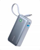 Anker Nano išorinis baterijos blokas (10,000mAh, 30W, įmontuotas USB-C laidas, Blue) | A1259031 | 194644148751