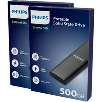 Išorinis SSD diskas Philips Ultra Speed 500GB Grey (FM50SS031P/00) | FM50SS031P/00 | 4895229154476