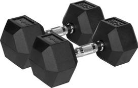 REBEL ACTIVE Guminiais dengtų ketaus svarmenų rinkinys 2x15 kg | RBA-2325-15 | 5901890111935