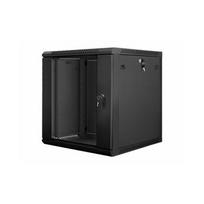 LANBERG 19" 12U 600x600 Wandgehäuse Glastür V2 (FlatPack) sw | WF01-6612-10B | 5901969403152