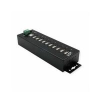 EXSYS EX-1170HMVS 10 prievadų metalinis USB 2.0 šakotuvas su 15KV viršįtampių apsauga | 4718359117015 | 4718359117015