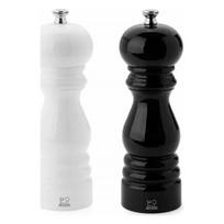 Malūnėlis prieskoniams Peugeot Paris, druskos ir pipirų malūnėlis, medinis, Black, White, 180 mm | 2/27346 | 4006950027346