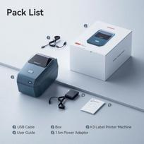 Spausdintuvas etikečių Niimbot Niimbot Tiskárna štítků K3 Smart, blue + etikečių ritinėlis 230 vnt | 1AE0F121602 | 6977031210002