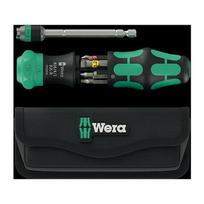 Wera Kraftform Kompakt 26 RA-R mit Tasche (Black/grün, 6-teilig, 1/4", mit Ratschenfunktion und Rapidaptor Schnellwechselfutter) | 05051516001 | 4013288234025
