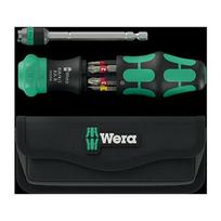 Wera Kraftform Kompakt 25 RA-R mit Tasche (Black/grün, 6-teilig, 1/4", mit Ratschenfunktion und Rapidaptor Schnellwechselfutter) | 05051515001 | 4013288234018