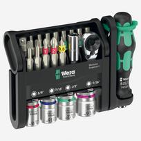 Wera Tool-Check Modular Imperial 1 (Black/grün, 21-teilig, zöllig, inkl. 1/4" Bit-Ratsche) | 05049001001 | 4013288234674