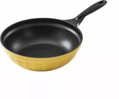 BUYDEEM Aliumininė keptuvė su nelimpančia danga ir stikline dangčiu 30 cm, modelis CP102, spalva Mellow Yellow | 6950386617269 | 6950386617269