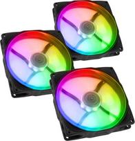 Ventiliatorius Noiseblocker NB-eLoop X B12-P ARGB Black 3 vnt. rinkinys | LUBU-050