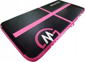 Master pripučiamas gimnastikos čiužinys Airtrack 200 cm x 100 cm x 10 cm Pink | MAS-B858-black-pink | 8592833010209