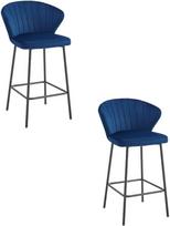 Baro kėdė GATTA - aksomas navy / juodos kojos x 2 | model_3865_2-GATTA-NIRY88 | 5903332073603
