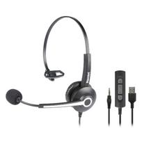 Ausinės USB ir 3,5 mm lizdu verslui MONO AURALE | HHEADM-UJM | 8000130593405