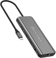 j5create JCD398-N vadu dokstacija USB 3.2 Gen 2 (3.1 Gen 2) Type-C Grey | JCD398-N | 4712795088199