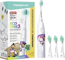 Happybrush ECO VIBE KIDS Agnes + 3 Refills, Elektrische Zahnbürste (weiß) | CABEAN | 4260486336413
