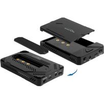 DeLOCK USB Type-C Gehäuse für 1 x M.2 NVMe SSD + 1 x 2.5? SATA SSD / HDD (Black, mit Klon Funktion) | 42020 | 4043619420209