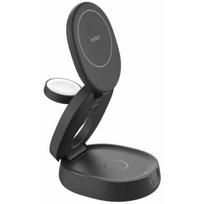 Belkin magnetinė sulankstoma 3in1 įkroviklio Qi2 15W, maitinimo blokas 36W, Black | WIZ034KQBK | 745883918720
