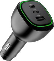 Įkroviklis Alogic Alogic KFZ 165W 3 prievadų 2xUSB-C+1xUSB-A+USB-C laidas | CRCA165C1 | 9350784027283
