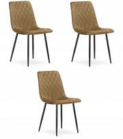 Kėdė TURIN - brown aksomas / juodos kojos x 3 | 5903332092956 | 5903332092956