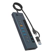 Hub 11-in-1 Hub IcyBox USB 3.2 mit Type-C & Kartenleser | IB-HUB1742CR-C2PD | 4250078174936