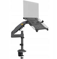 H100-FP Ergonomiška stalviršio laikiklis nešiojamam kompiuteriui / monitoriui 3D reguliavimas | H100-FP | 6943223112287