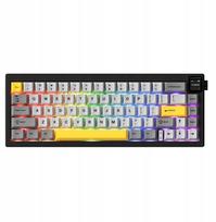 Mechaninė žaidimų klaviatūra AK650 Dream Weaver Switch -Black-Gray-Yellow- 3 modelis su ekranu RGB | AK650-DW-BGY | 6976412984211