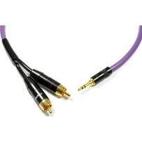 Laidas Melodika Jack 3.5mm - RCA (Cinch) x2 5m Purple | 05907609001818 | 05907609001818