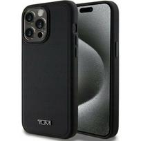 Tumi TUHMP15XRBAK iPhone 15 Pro Max 6.7" Black/Black kietas dėklas odinis su balistiniu raštu MagSafe | TUHMP15XRBAK | 3666339203313