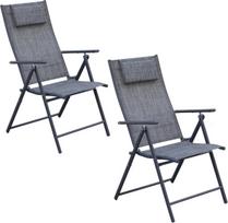 Lauko kėdė 57x68x106CM 2xTEXTLINE 7 pozicijų su pagalvėle komplektas 2 vnt | 5902431065021 | 5902431065021