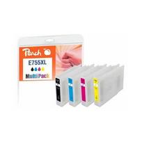 Peach Patrone Epson No.755XL MultiPack bk,c,m,y remanufactured | PI200-724 | 7640182387372
