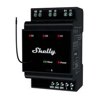 Shelly Qubino Wave Pro 3 kanalu Z-Wave DIN bėgelio relė | Wave PRO 3 EU LR | 3800238071998