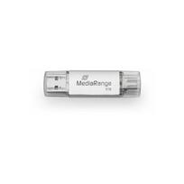 MediaRange USB-Stick 3.2 Gen 1 USB-A und USB-C, 1TB silber | MR941-1 | 4260664879817