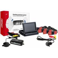 AMiO Komplektas parkavimo jutiklių tft02 4,3" su HD-305-LED kamera 4 juodi vidiniai jutikliai | AMI-02706 | 5903293027066